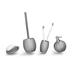 Стакан для зубной пасты FORA Miracle Silver 