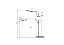 Смеситель для умывальника VODA Surf SF26M