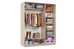 Шкаф-купе ХОЧУ ДОМОЙ Классика-Лайт 22  Ясень шимо светлый/Серебро 1800*2200*600 мм