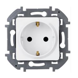 Механизм розетки сетевой LEGRAND Inspiria с заземлением белый 673720