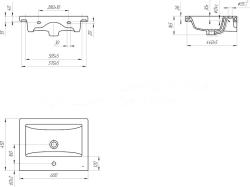 Тумба с раковиной BELLEZZA Пегас 60 