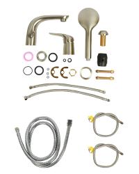 Смеситель на борт ванны ORANGE AP57-530Ni