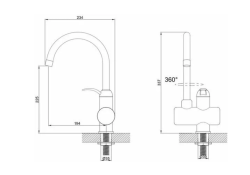 Кран мгновенного нагрева воды POTATO P0060