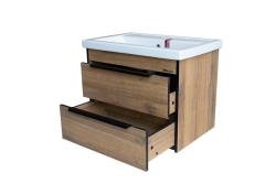 Тумба с раковиной BELLEZZA Бруно 70 табакко