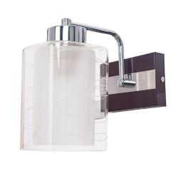 Бра ЭКОНОМ СВЕТ 050J/1W CR+BR WT Черный,  хром