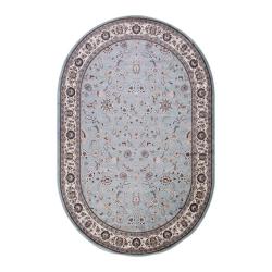 Ковер Valencia Deluxe d251 L.Blue-Brown овал размер 1,5*2,3 м