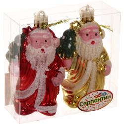 Набор елочных украшений СЕРПАНТИН Дедушка Мороз 8 см