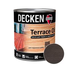 Масло DECKEN Terrase Oil Wood для террас Эбен 0,75 л