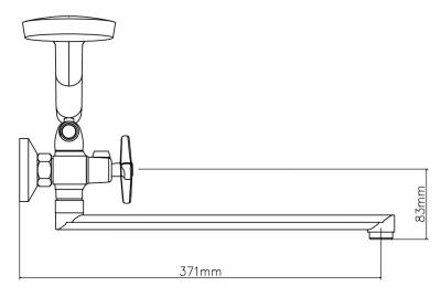 Смеситель для ванны VODA Star STR31  Смеситель для ванны VODA Star STR31