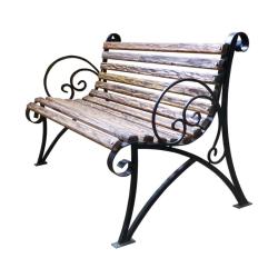 Скамейка ФАБРИКА ИНТЕРЬЕРНОЙ КОВКИ Коричневый 120*73*88 см