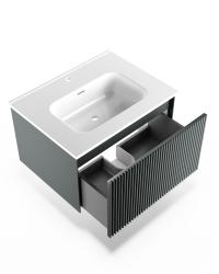 Тумба с раковиной LA FENICE Terra 60 серо-зеленый 