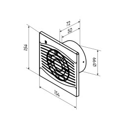 Вентилятор осевой НАШВЕНТ Ария 100 Плюс 126 м³/ч