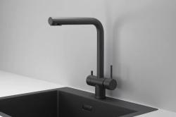 Смеситель для кухни GRANULA Черный матовый KS-7011