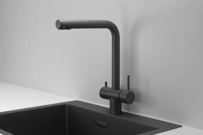 Смеситель для кухни GRANULA Черный матовый KS-7011