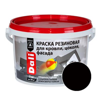Краска резиновая DALI Черный 3 кг