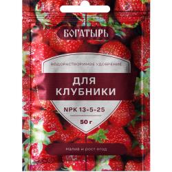 Удобрение минеральное ЛАМА ТОРФ Богатырь для клубники 50 г