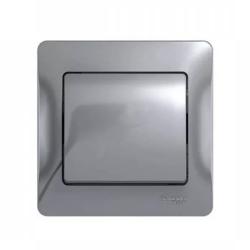 Выключатель SYSTEME ELECTRIC Glossa 1 клавиша алюминий GSL000312