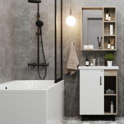 Тумба с раковиной ONIKA Тимбер 60 белый