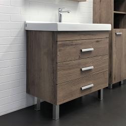 Тумба с раковиной COMFORTY Никосия 80 дуб темный 