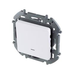 Механизм выключателя LEGRAND Inspiria 1 клавиша с подсветкой белый 673610