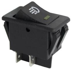 Выключатель клавишный REXANT Mini ASW-17D красный 36-4440