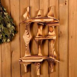 Полка для бани ДОБРОПАРОВЪ Водопад 650*420*120 мм