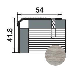Профиль угловой ЛУКА ПУ 02 Ясень белый 106 1,8 м