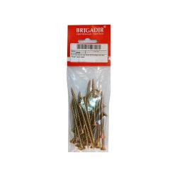 Саморез по дереву острый желтый 6*70 мм 25 шт