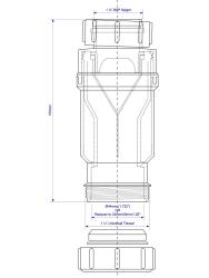 Клапан сливной MCALPINE MRNRV40-PB