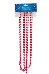 Бусы ВОЛШЕБНАЯ СТРАНА Блеск красный 2,7 м