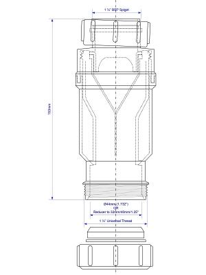 Клапан сливной MCALPINE MRNRV40-PB