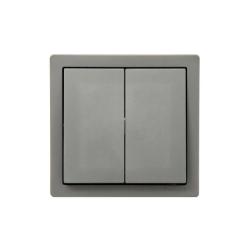 Выключатель LEZARD Leto 2 клавиши платина 752-3500-101