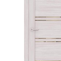 Дверное полотно LIST LX-2 Эш вайт остекленное 2000*900 мм