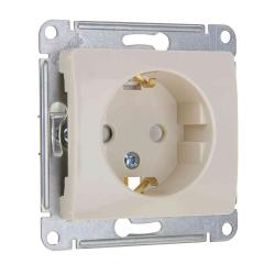 Механизм розетки сетевой SYSTEME ELECTRIC Glossa с заземлением жемчуг GSL000643
