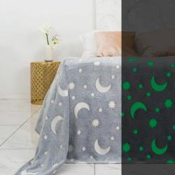 Плед CASA CONFORTE Stella Космос Серый 150*200 см