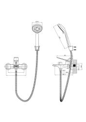 Смеситель для ванны ESKO Shanghai Gold SHA54Gold