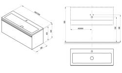 Тумба RAVAK SD 800 Clear