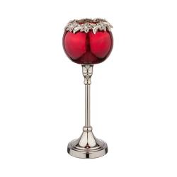 (АКЦИЯ) Подсвечник 7,5*28см Бохо красный /875-212/Lefard/