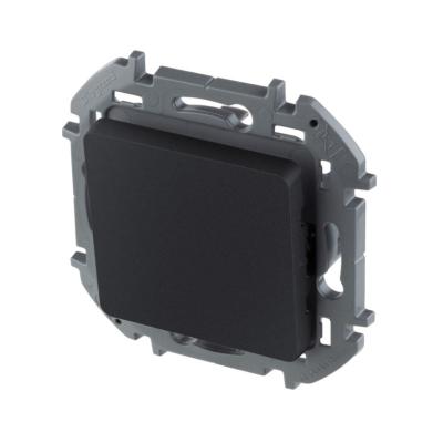 Механизм выключателя LEGRAND Inspiria 1 клавиша с подсветкой антрацит 673663