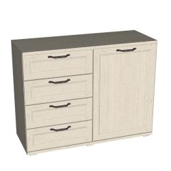 Комод EURO Рандеву Дуб приморский 864*1120*428 мм