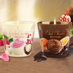 Свеча ароматическая BARTEK Шоколадный рай 9*7,5 см