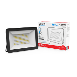 Прожектор LED GAUSS 100W черный 613100100P