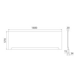 Экран для ванны TRITON Pro 180 см