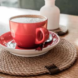 Салфетка подстановочная NEVIDANA'S HOME бежевый 22 см 4 шт