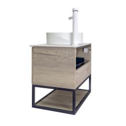 Тумба с раковиной COMFORTY Порто 60 дуб дымчатый 9111 