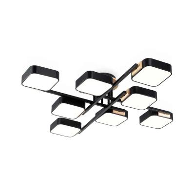 Люстра AMBRELLA Comfort FL4890/8 BK/WD Черный