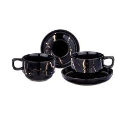 Чайный набор 4пр. 200мл Fantasy черн./42-503/Lefard/