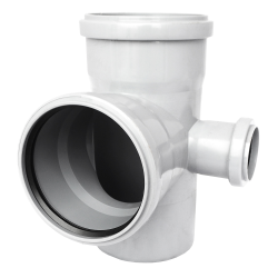 Крестовина канализационная SINIKON Comfort двухплоскостная правая 110*110*50 мм 87°