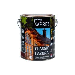 Декоративный антисептик VERES Classic Lazura №9 Палисандр 2,7 л