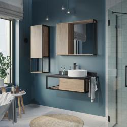 Зеркальный шкаф COMFORTY Лиссабон 90*70 см